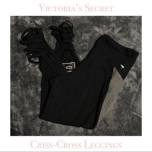 PINK Victoria’s Secret Criss-Cross Yoga Capris